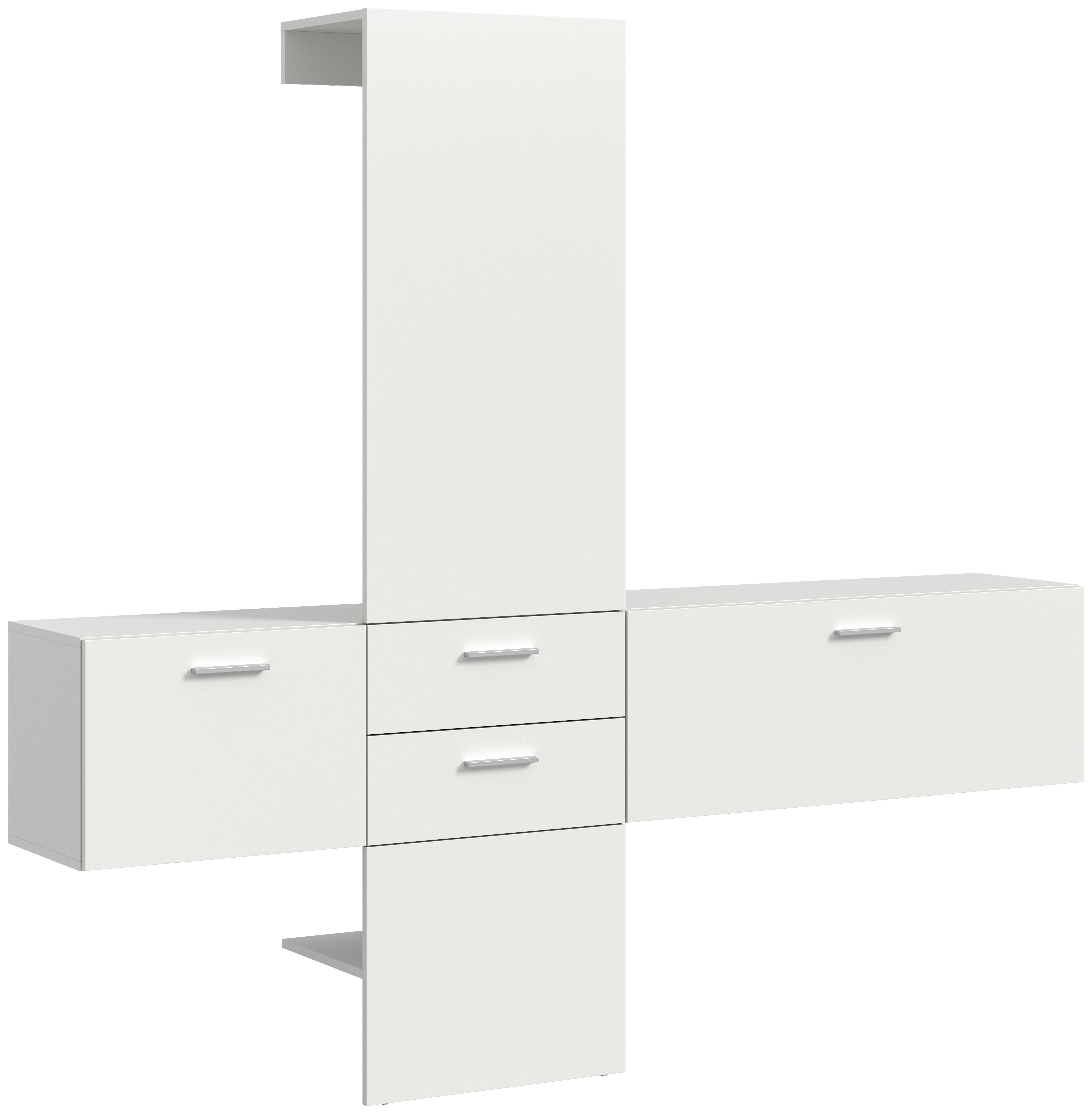 Garderobe VAGA weiß B/H/T: ca. 208x190x36 cm VAGA - weiß (208,00/190,00/36,00cm) - xonox.home