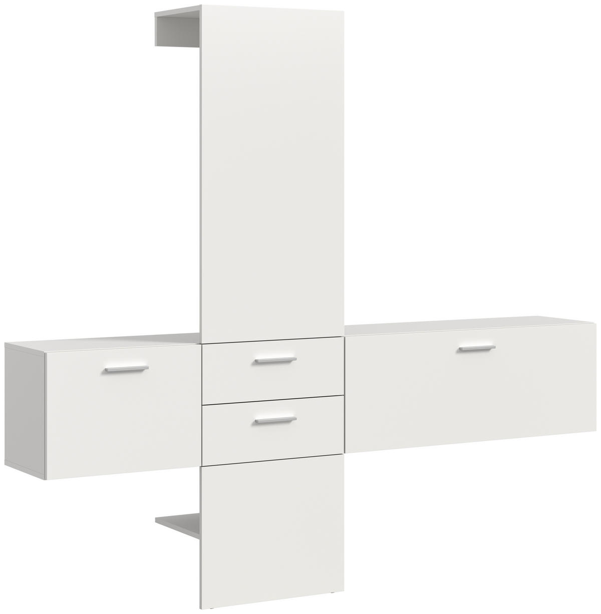 Garderobe VAGA weiß B/H/T: ca. 208x190x36 cm VAGA - weiß (208,00/190,00/36,00cm) - xonox.home