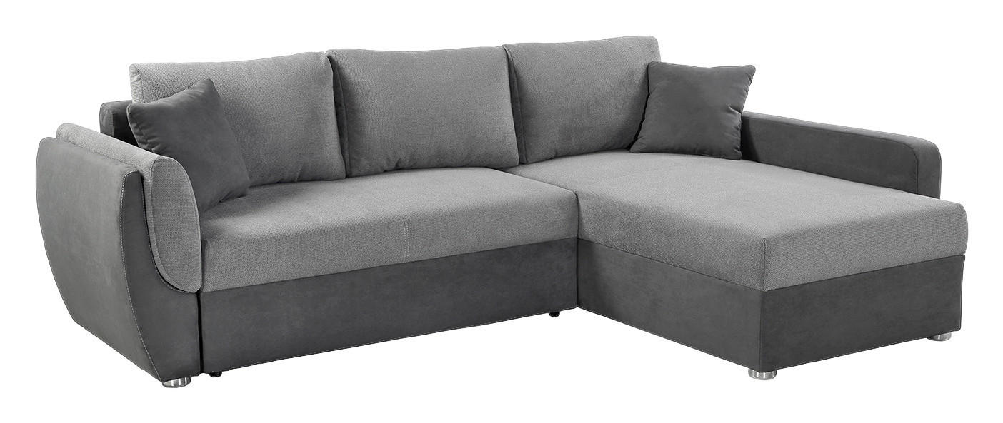Ecksofa mit Bettfunktion und Bettkasten grau anthrazit B/H/T: ca. 247x82x178 cm Sebastian_Ecksofa - anthrazit/grau (247,00/82,00/178,00cm)
