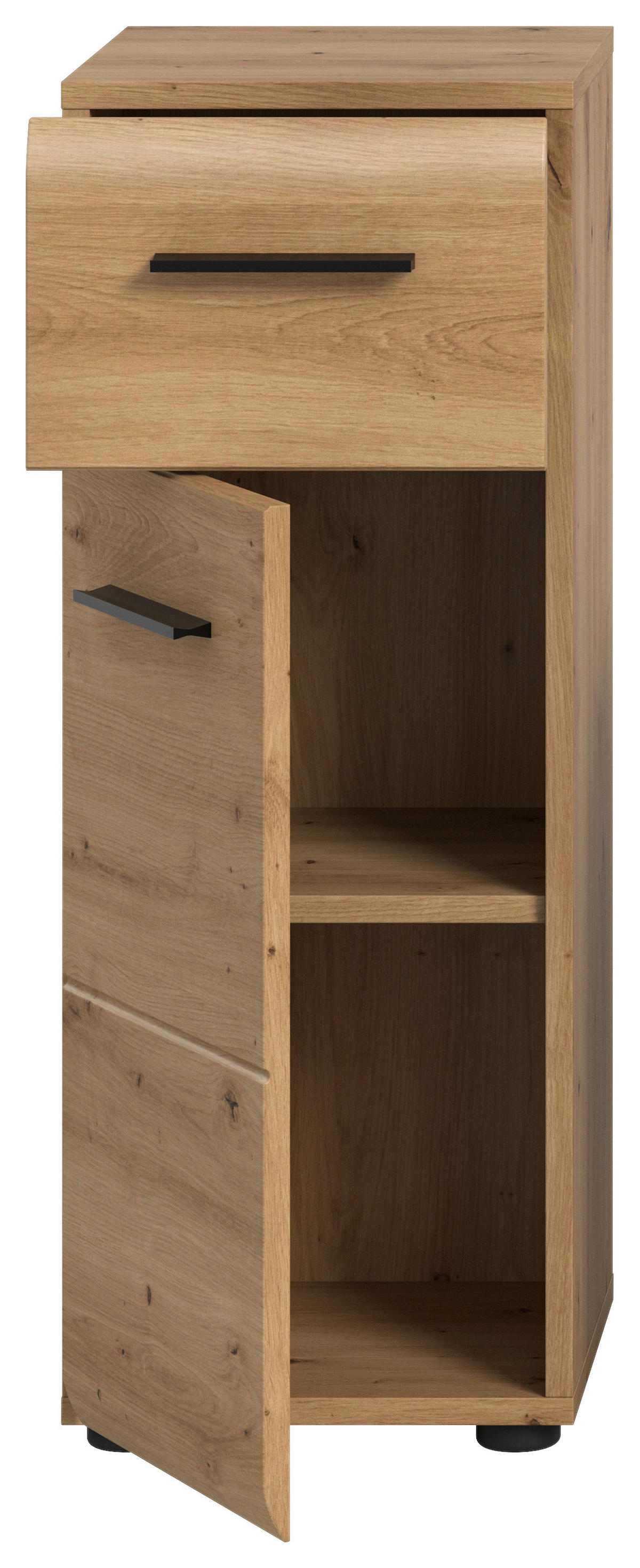 Schrank Ice Artisan Oak Nachbildung B/H/T: ca. 30x80x30 cm Ice - (30,00/80,00/30,00cm) - xonox.home