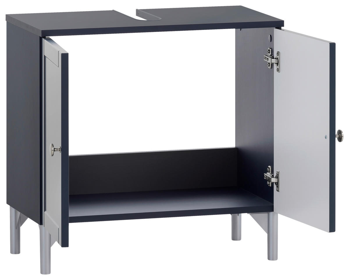 Waschbeckenunterschrank Jesper blau dunkel B/H/T: ca. 60,2x58,5x32 cm Jesper - blau (60,20/58,50/32,00cm) - Möbelpartner