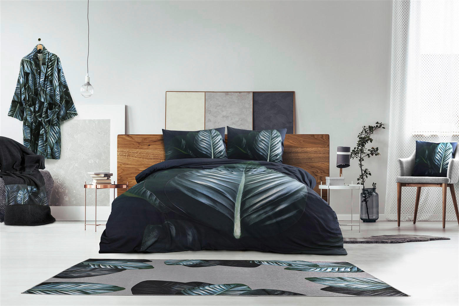 Thumbnail - Kenda Sand Flachgewebeteppich Tropical 125 grün B/L: ca. 80x150 cm