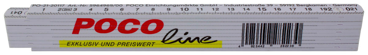 Gliedermaßstab L: ca. 200 cm Gliedermaßstab - (200,00cm)