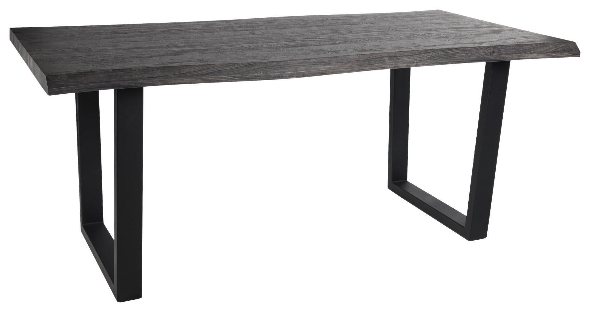 Esstisch Thea grau Akazie Nachbildung B/H/T: ca. 180x76x90 cm Thea - schwarz/grau (180,00/76,00/90,00cm)