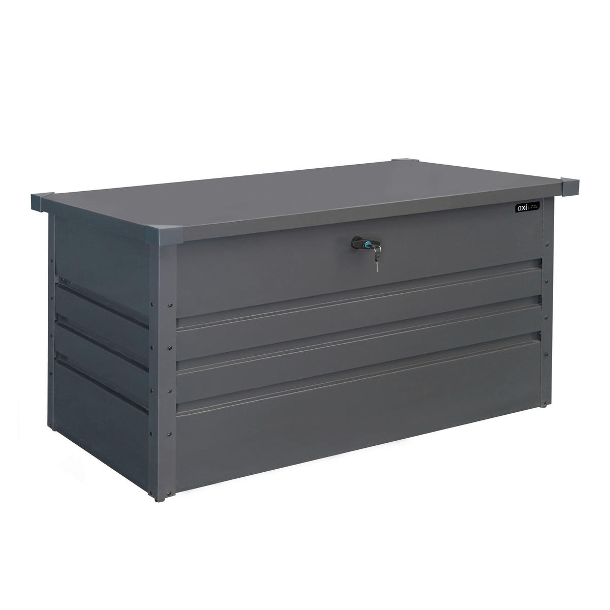 AXI Outdoor Living Gartenbox Miles anthrazit Metall B/H/L: ca. 60x62x132 cm Miles - anthrazit (132,00/60,00/62,00cm) - AXI Outdoor Living