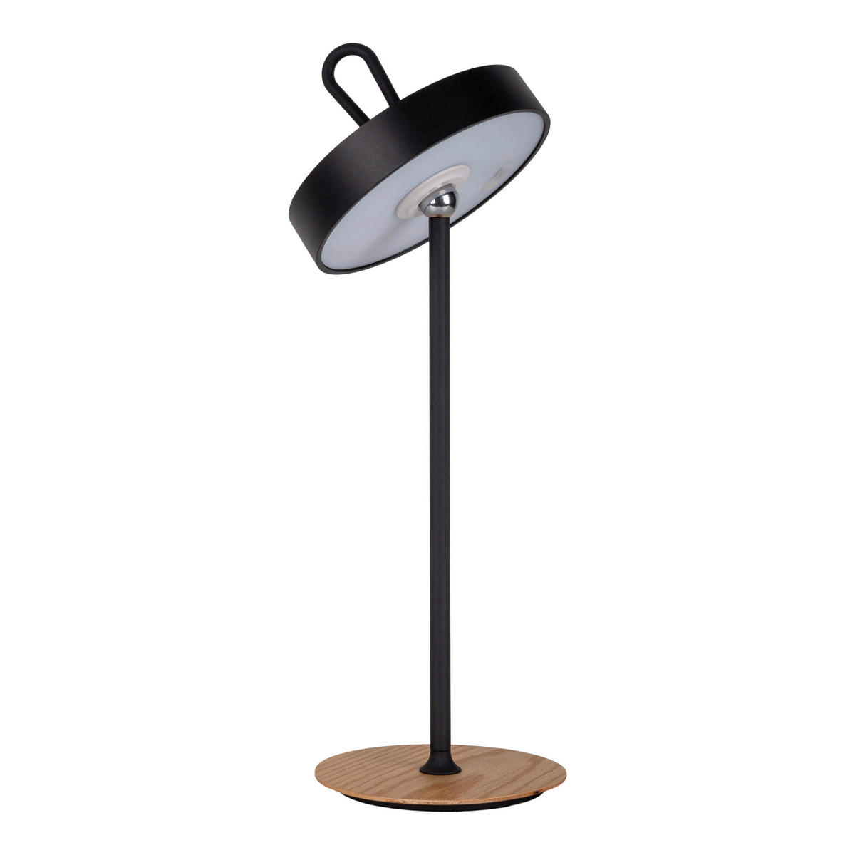 Näve Leuchten LED-Tischleuchte schwarz Kunststoff Holz Metall B/H/T/D: ca. 13x36x13x13 cm ELLI - schwarz (13,00/36,00/13,00cm) - Näve Leuchten