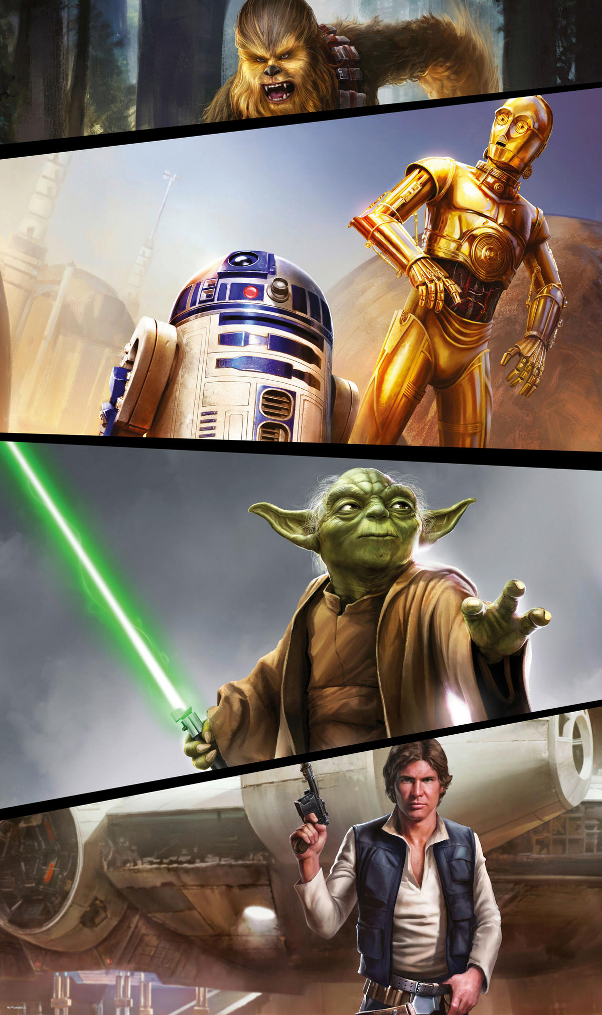 Komar Fototapete Star Wars Moments Rebels B/L: ca. 120x200 cm Star Wars Moments Rebels - (120,00/200,00cm) - Komar