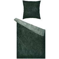 Microfaser Bettwäsche Cashmere touch Bettwäsche_Cashmere Wabe d.grün - dunkelgrün (135,00/200,00cm)