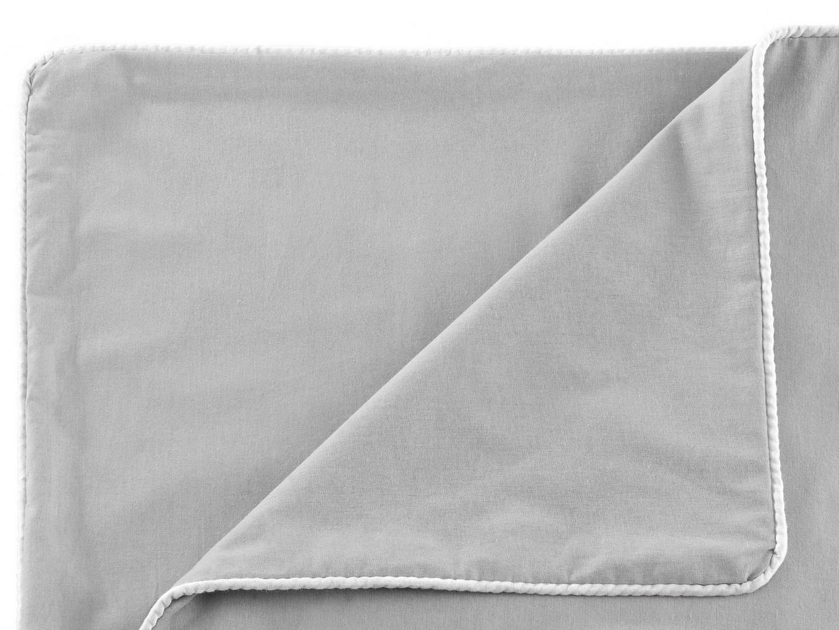 Baumwoll Bettwäsche Bettwäsche_Baumwolle Biese - weiß/grau (135,00/200,00cm)