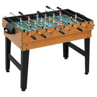 HOMCOM Multigame Spieltisch B/H/L: ca. 61x84,5x107 cm Multigame_Spieltisch - Holzoptik/schwarz (107,00/61,00/84,50cm) - HOMCOM
