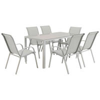POCOline Gartensitzgruppe Tomar hellgrau Stahl Tomar - hellgrau - POCOline