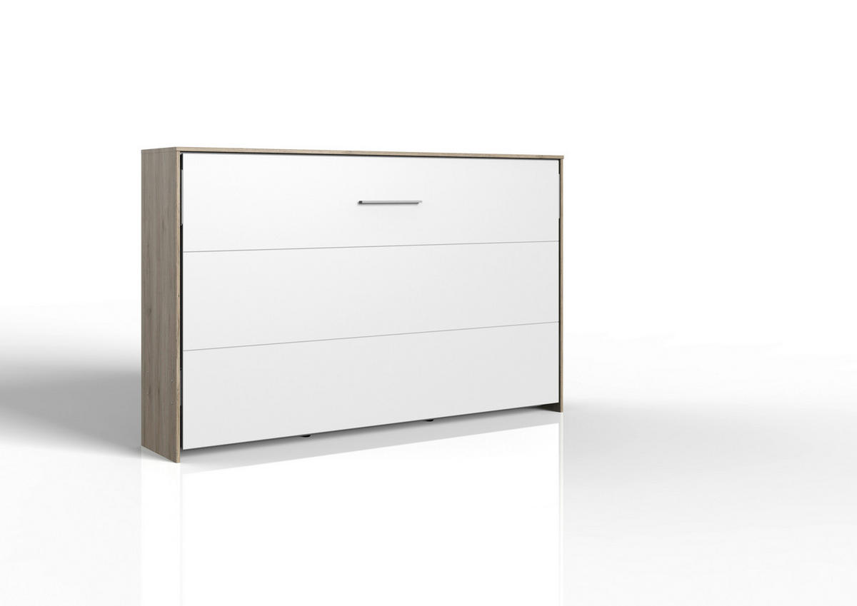 Klappbett Juist Eiche Nachbildung Liegefläche B/L: ca. 120x200 cm Juist - Eiche/weiß (212,00/134,00/43,00cm)