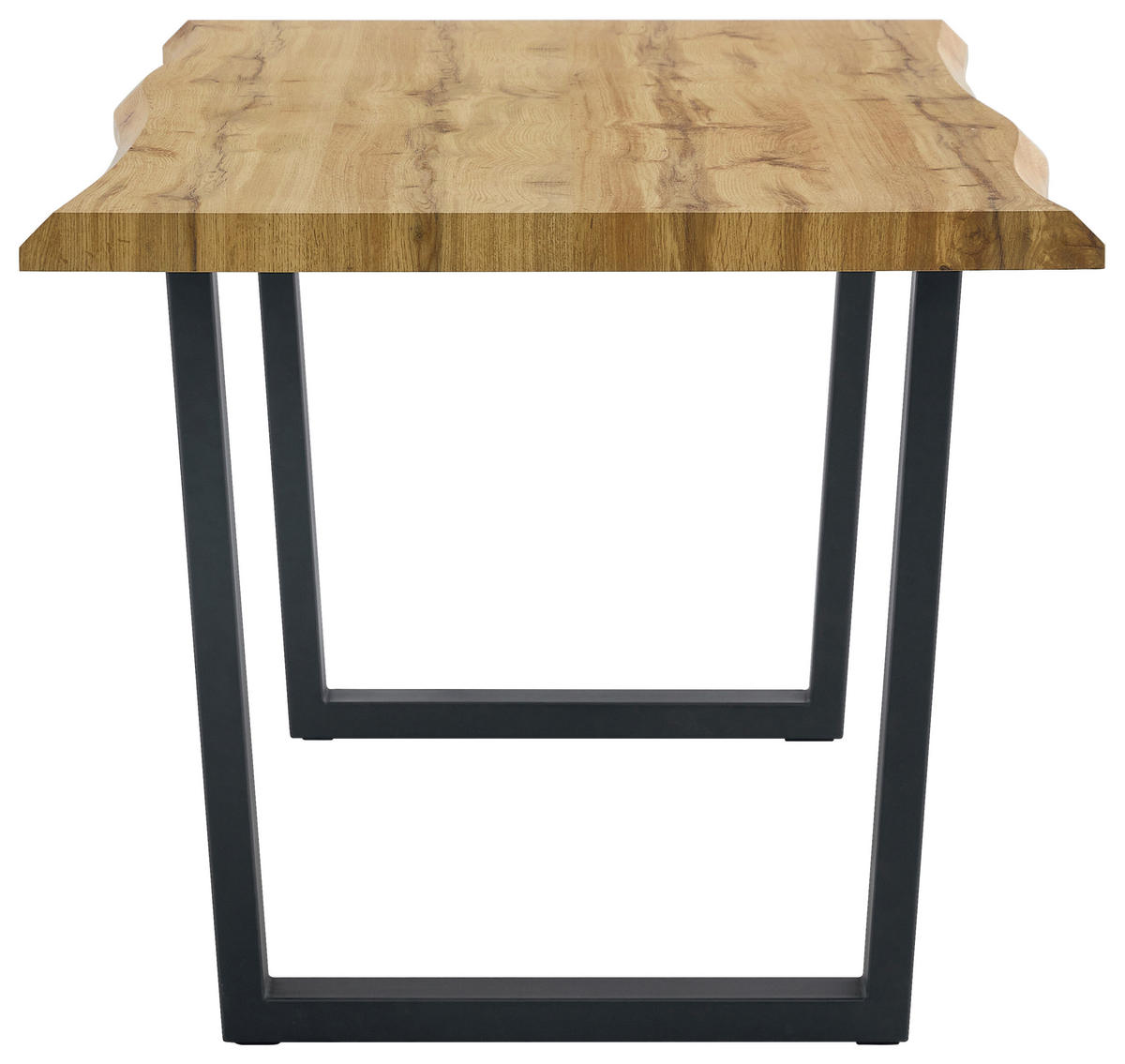 Esstisch Thea Eiche Wild Nachbildung B/H/T: ca. 180x76x90 cm Thea - Eiche/schwarz (180,00/76,00/90,00cm)