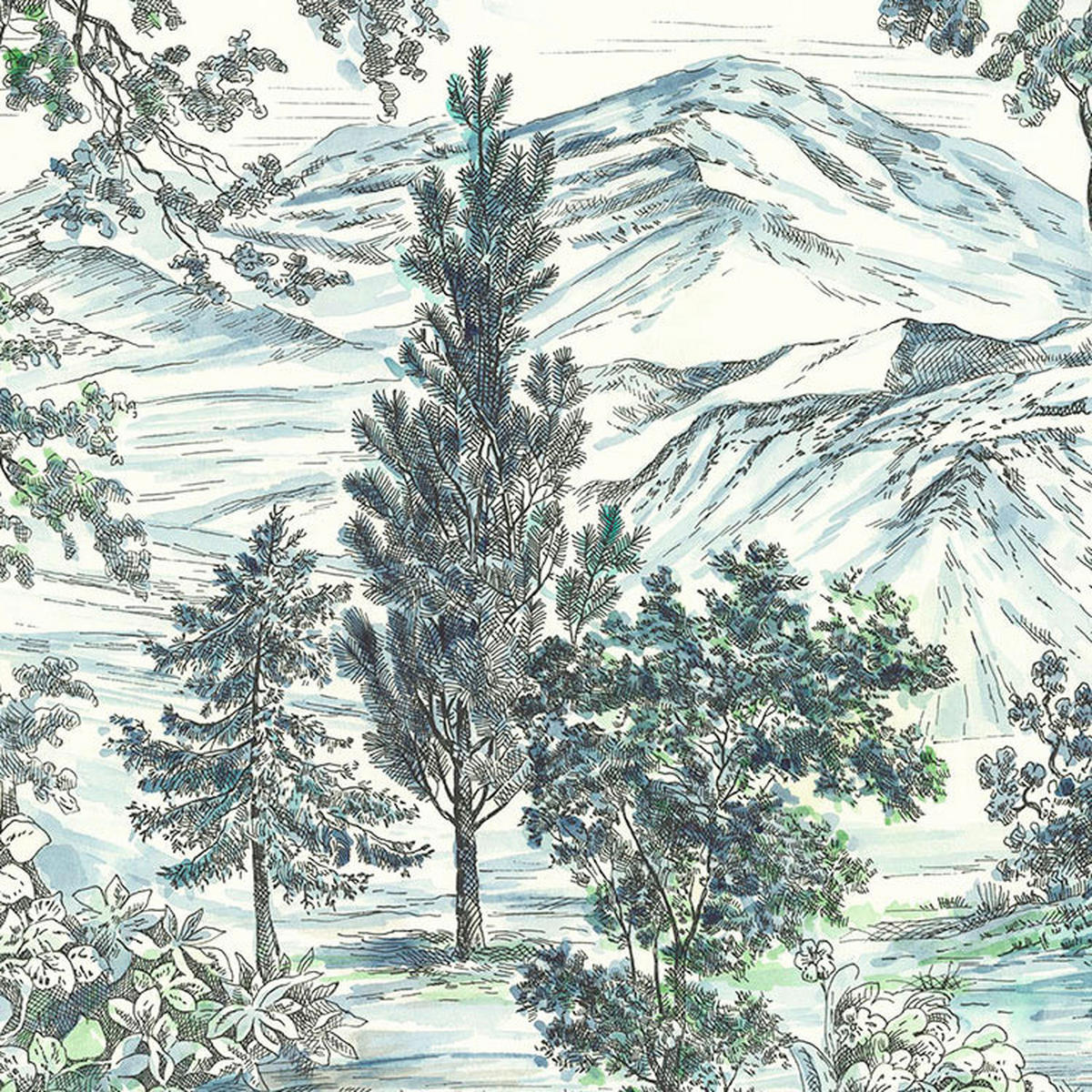 Komar Fototapete Highland Trees B/L: ca. 250x280 cm Highland Trees - (250,00/280,00cm) - Komar