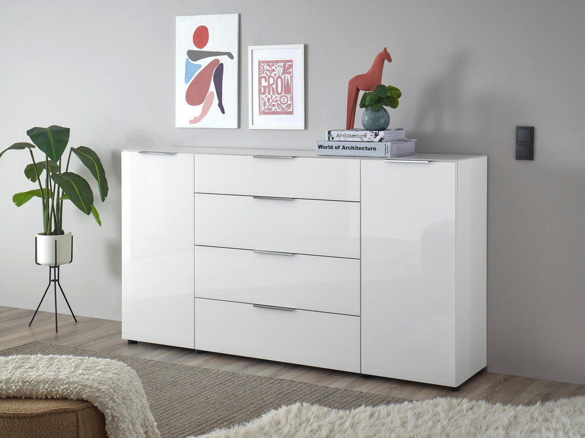 Kommode Santorin weiß B/H/T: ca. 180x99x40 cm Santorin - weiß (180,00/99,00/40,00cm)