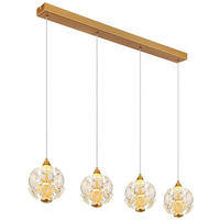 GLOBO LED-Pendelleuchte gold Metall B/H/L: ca. 93x15x150 cm LED-Pendelleuchte_Virina - gold (150,00/93,00/15,00cm) - GLOBO