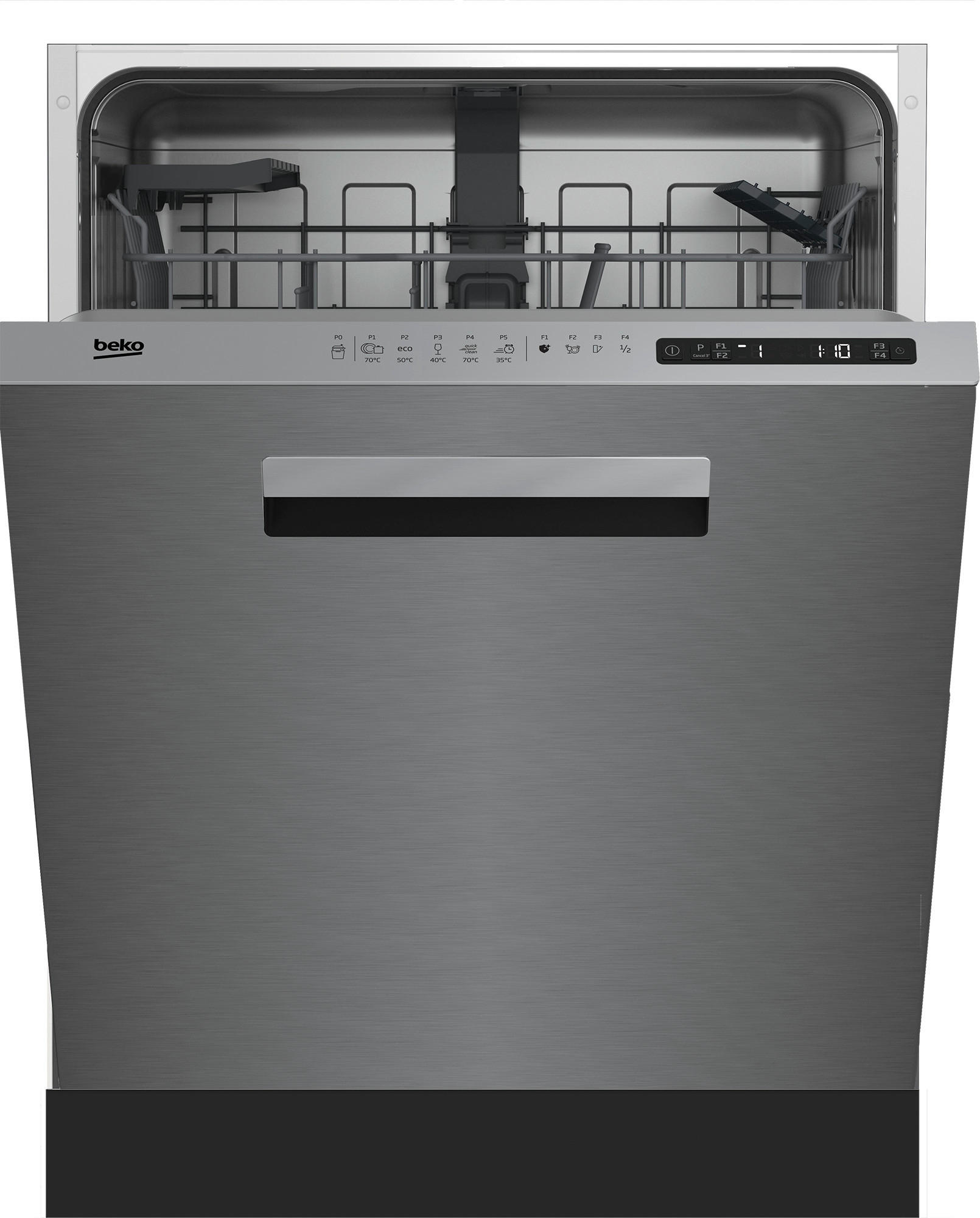 Beko Geschirrspüler BDDN25530X Edelstahl B/H/T: ca. 59,8x81,8x57 cm Unterbau-GSP_BDDN25530X - Edelstahl (59,80/81,80/57,00cm) - Beko