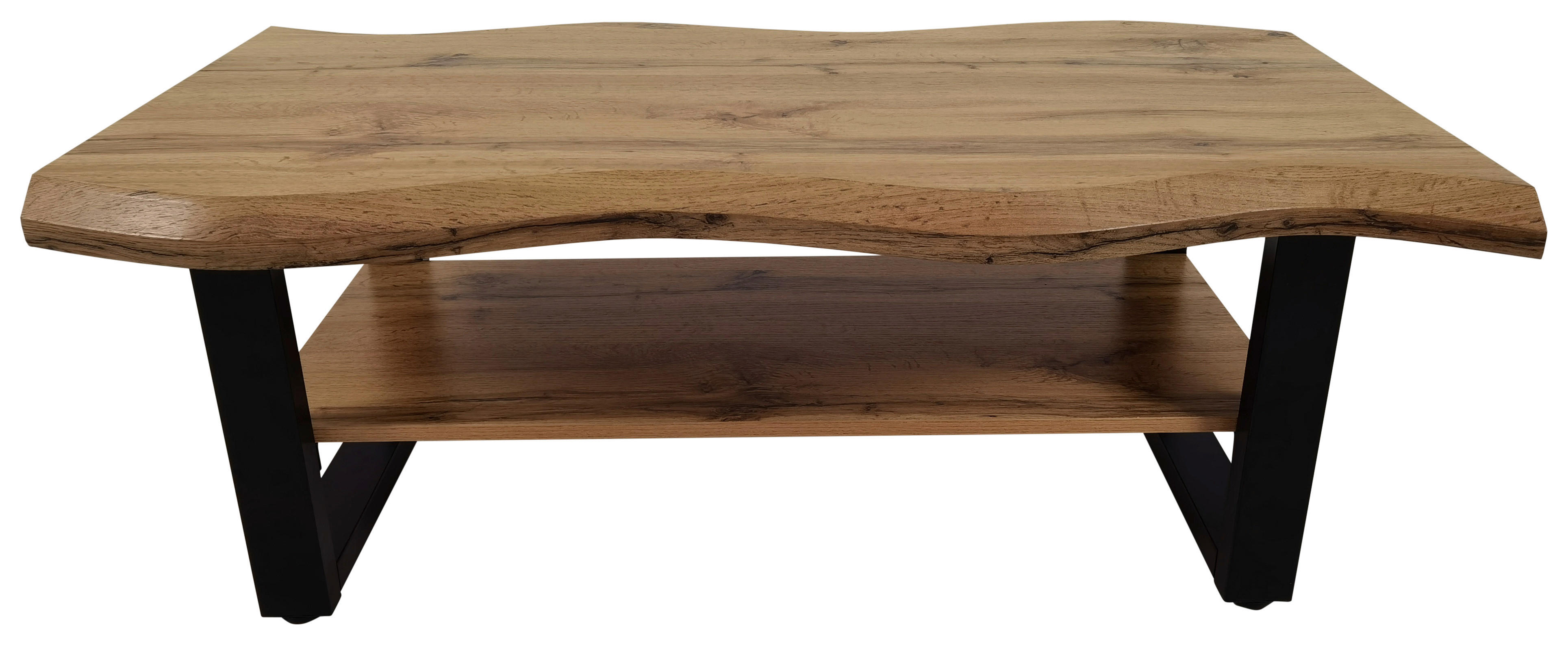 Couchtisch Gabriel Wildeiche Nachbildung B/H/T: ca. 110x42x60 cm Gabriel - schwarz (110,00/42,00/60,00cm)