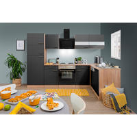 Respekta Winkelküche Economy grau matt B/H/T/L: ca. 280x200x60x172 cm Economy - Eiche/grau (172,00/280,00/200,00cm) - Respekta
