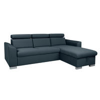Ecksofa Evia anthrazit Microfaser B/H/T: ca. 243x85x186 cm Evia - anthrazit/silber (243,00/85,00/186,00cm)