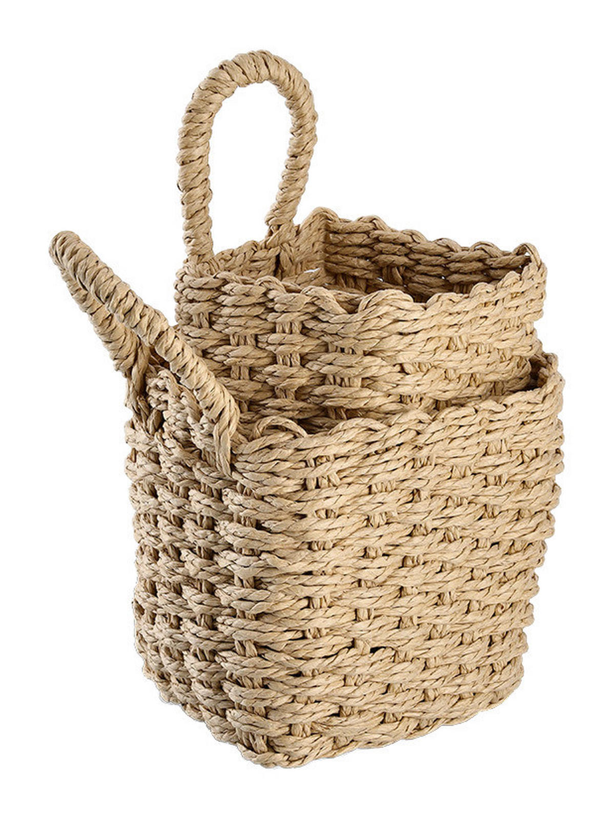 Zeller Aufbewahrungskorb-Set natur Papiergeflecht Aufbewahrungskorb-Set_2tlg. - natur - Zeller