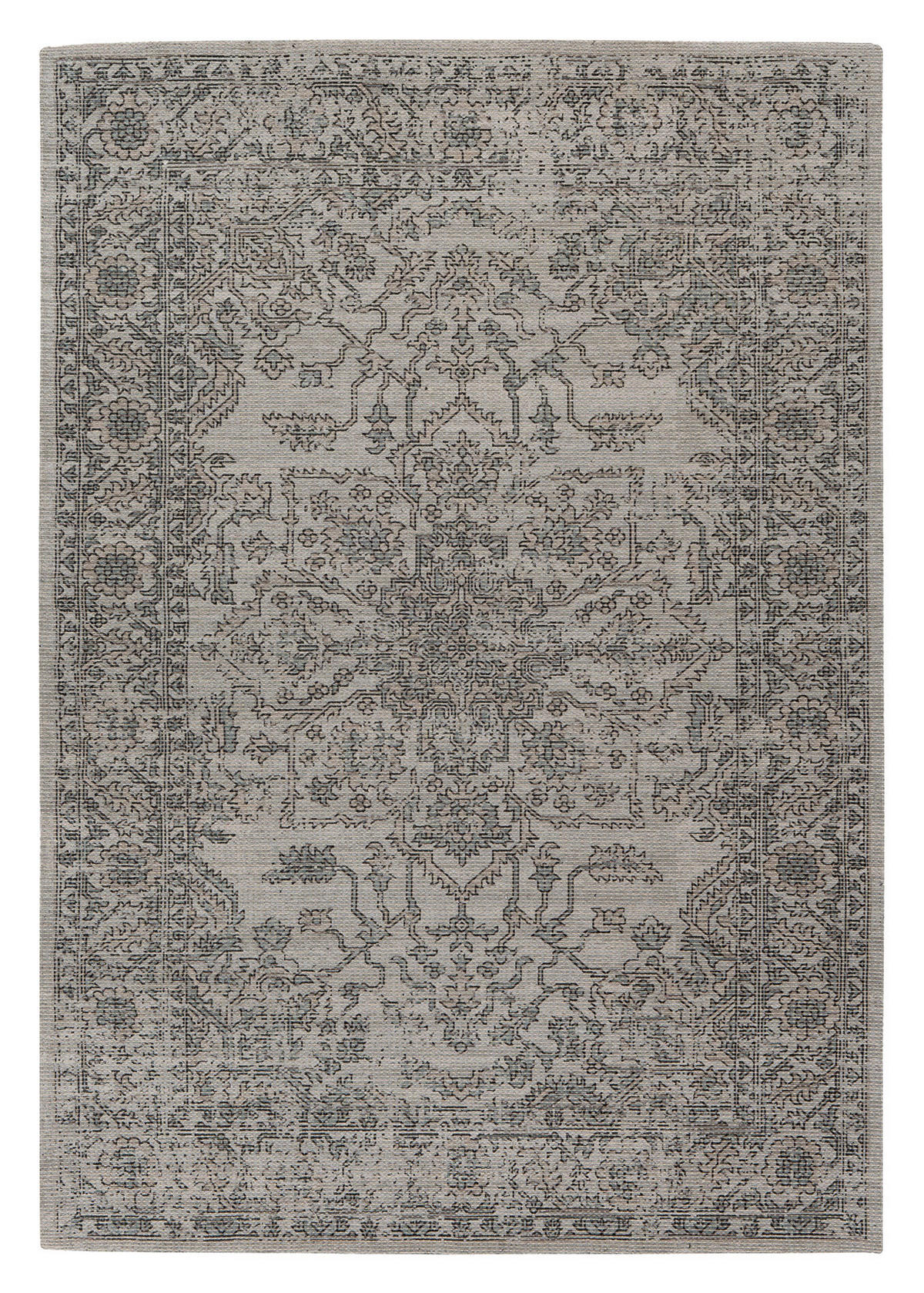 Kayoom Flachflorteppich Perry 325 taupe B/L: ca. 80x150 cm Perry 325 - grün/taupe (80,00/150,00cm) - Kayoom