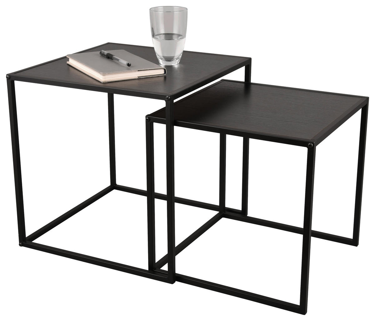 Beistelltisch Judith schwarz Metall Judith - schwarz