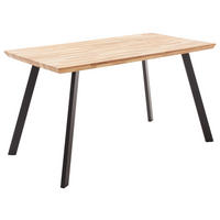 Esstisch Zeballos natur schwarz B/T: ca. 140x75 cm Zeballos - natur/schwarz (140,00/75,00cm)