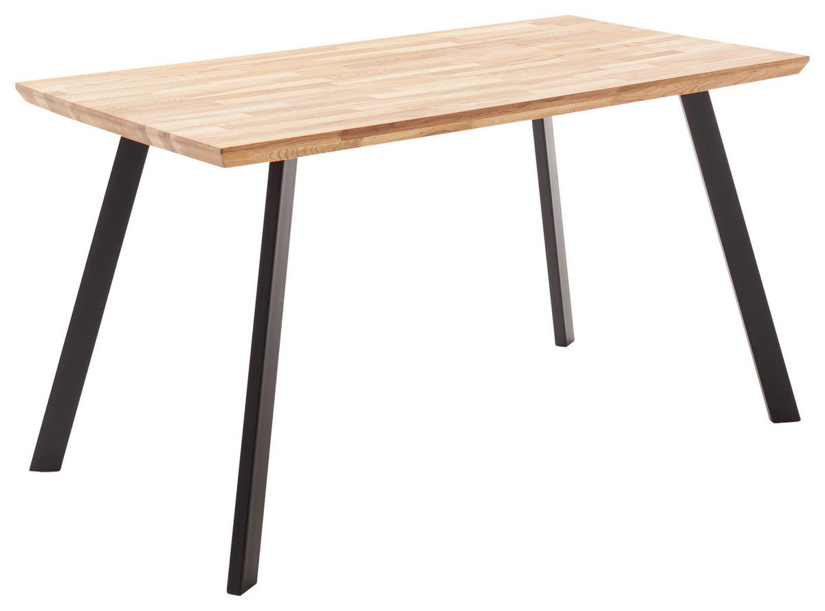 Esstisch Zeballos natur schwarz B/T: ca. 140x75 cm Zeballos - natur/schwarz (140,00/75,00cm)