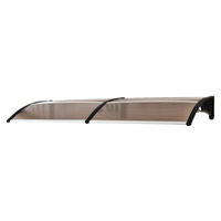 Outsunny Vordach braun B/H/L: ca. 195x75x23 cm Vordach - braun (23,00/195,00/75,00cm) - Outsunny