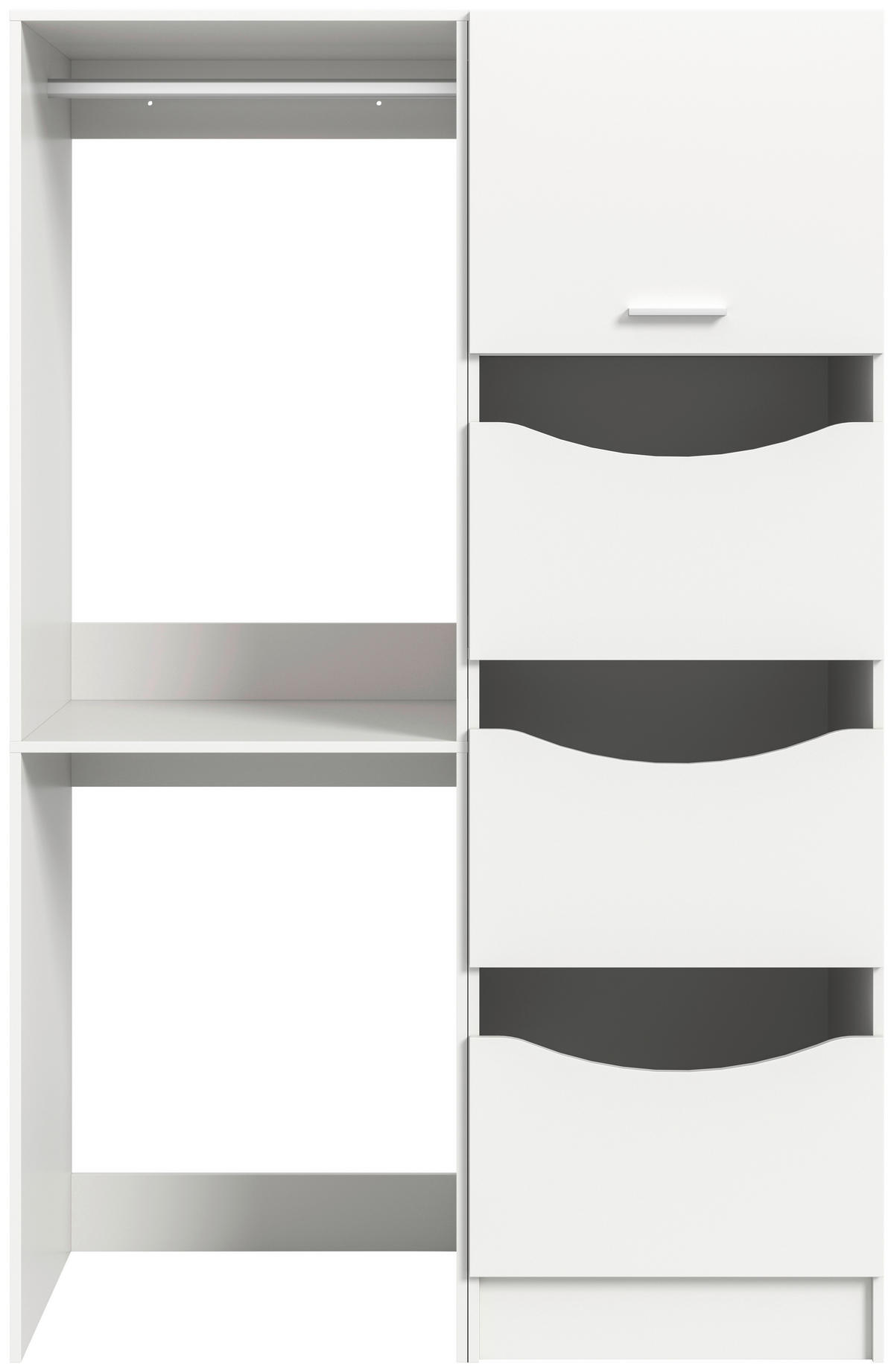 Waschmaschinenumbauschrank Free weiß B/H/T: ca. 126x195x68 cm Free - weiß (126,00/195,00/68,00cm) - xonox.home