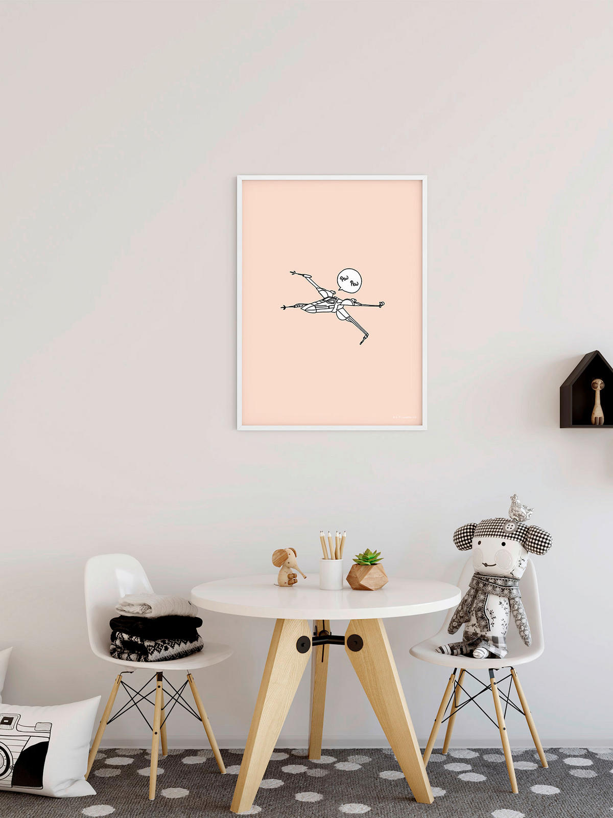 Komar Poster Star Wars Pew Pew Star Wars B/L: ca. 30x40 cm Star Wars Pew Pew - (30,00/40,00cm) - Komar