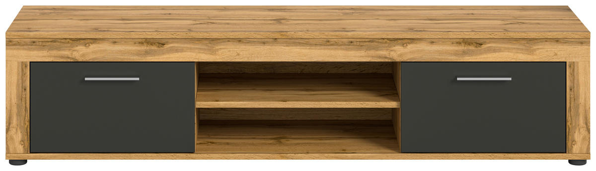 Lowboard Jam Eiche Wotan Nachbildung grau B/H/T: ca. 160x37x40 cm Jam - Eiche/grau (160,00/37,00/40,00cm) - xonox.home