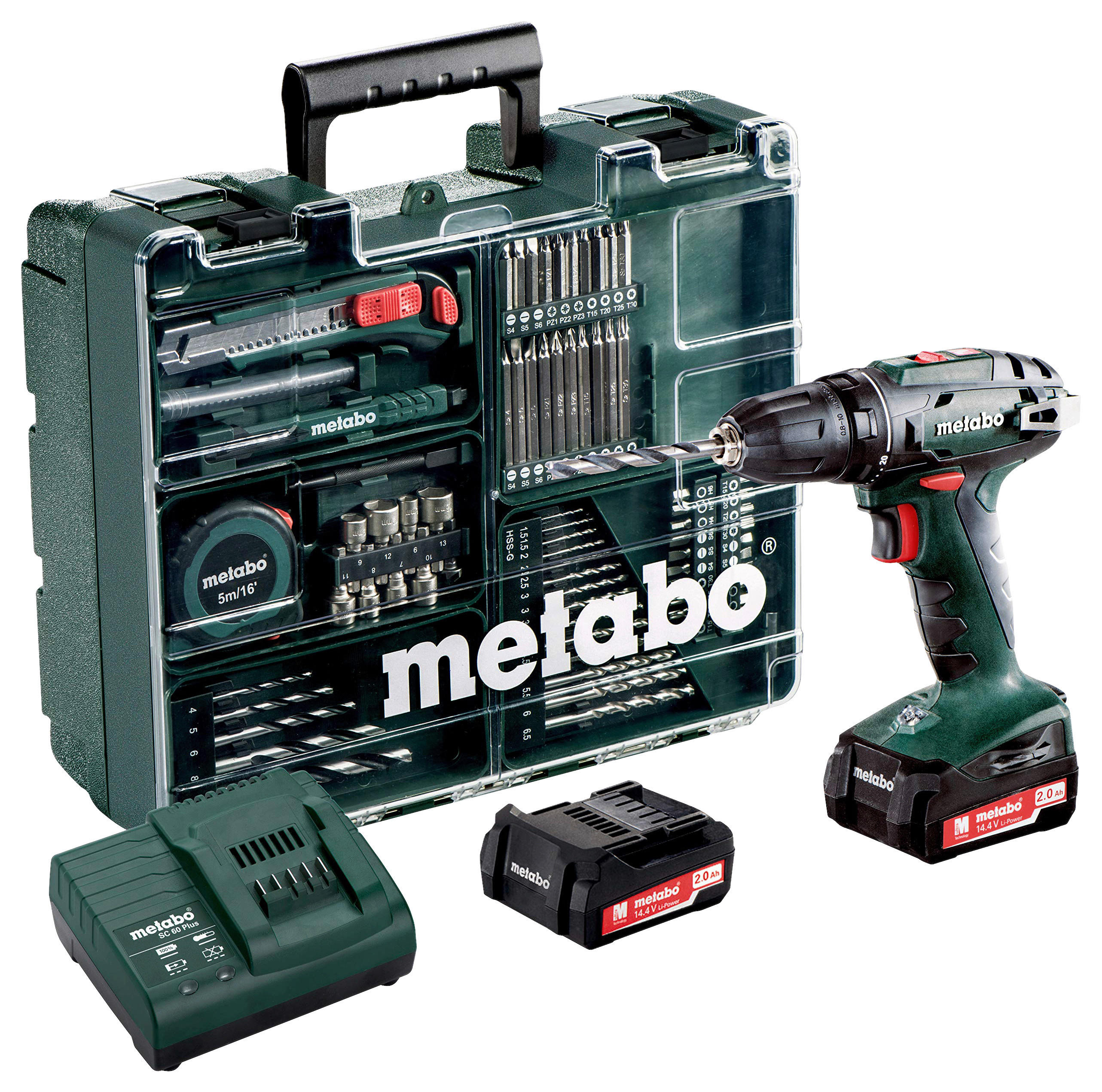Metabo Akku-BohrschrauberBS 14.4 BS14.4 602206880 ca. 14,4 V BS 14.4 - grün - Metabo