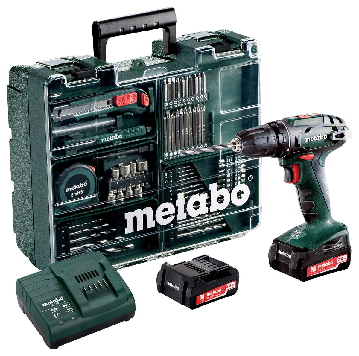 Metabo Akku-BohrschrauberBS 14.4 BS14.4 602206880 ca. 14,4 V BS 14.4 - grün - Metabo