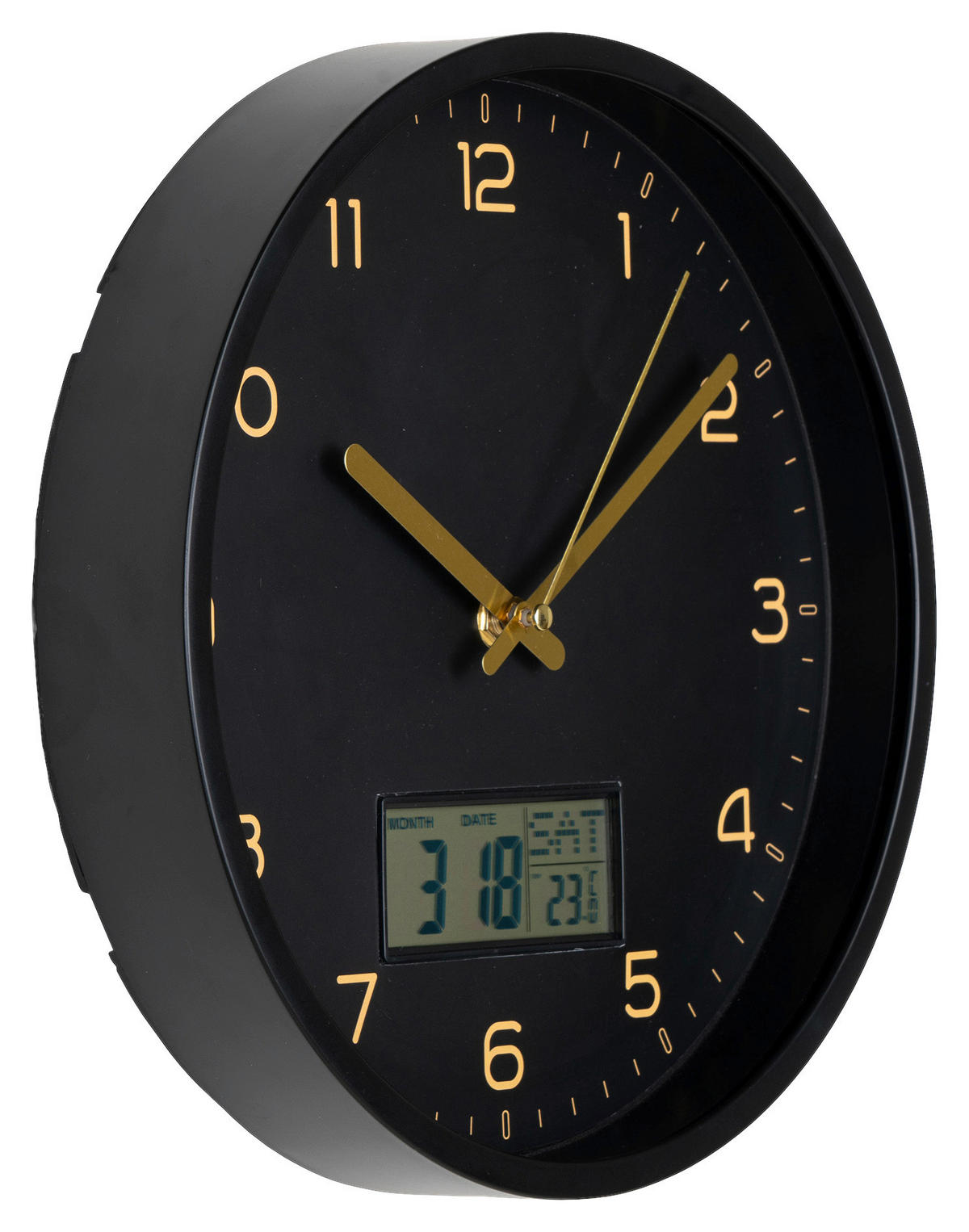 Housenordic Wanduhr schwarz D: ca. 25 cm Wanduhr_Amiens - schwarz (25,00cm) - Housenordic