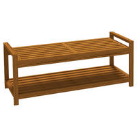 Outsunny Gartenbank natur Akazie B/H/L: ca. 40,5x118x46 cm Gartenbank - natur (46,00/40,50/118,00cm) - Outsunny