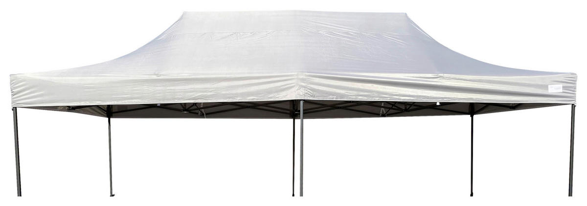 Grasekamp Ersatzdach Faltpavillon Modena Premium Line grau Polyester-Mischgewebe B/H/L: ca. 290x200x570 cm Modena Premium Line - grau (570,00/290,00/200,00cm) - Grasekamp