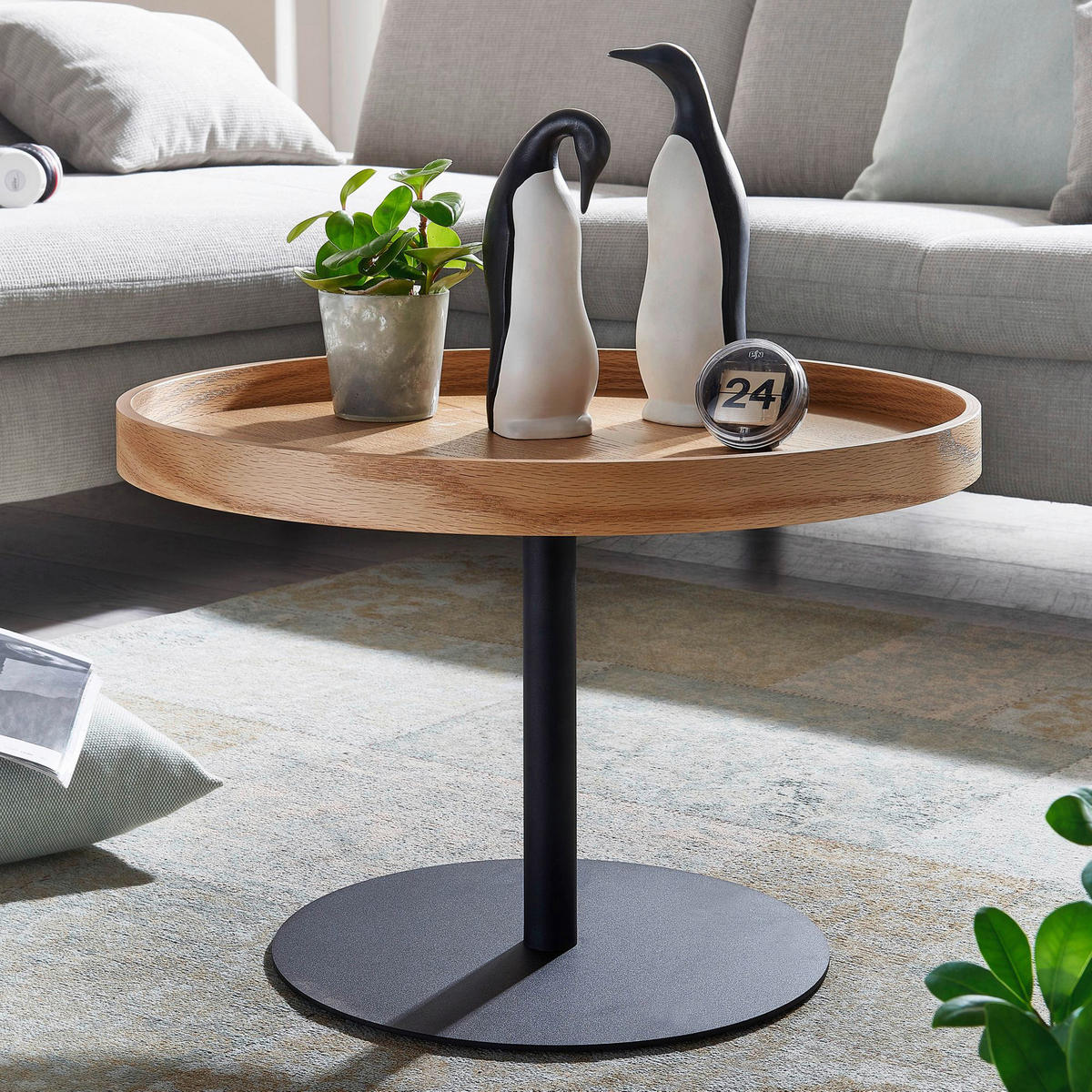 Couchtisch braun B/H/T: ca. 61x40x61 cm Couchtisch - braun (61,00/40,00/61,00cm) - Wohnling