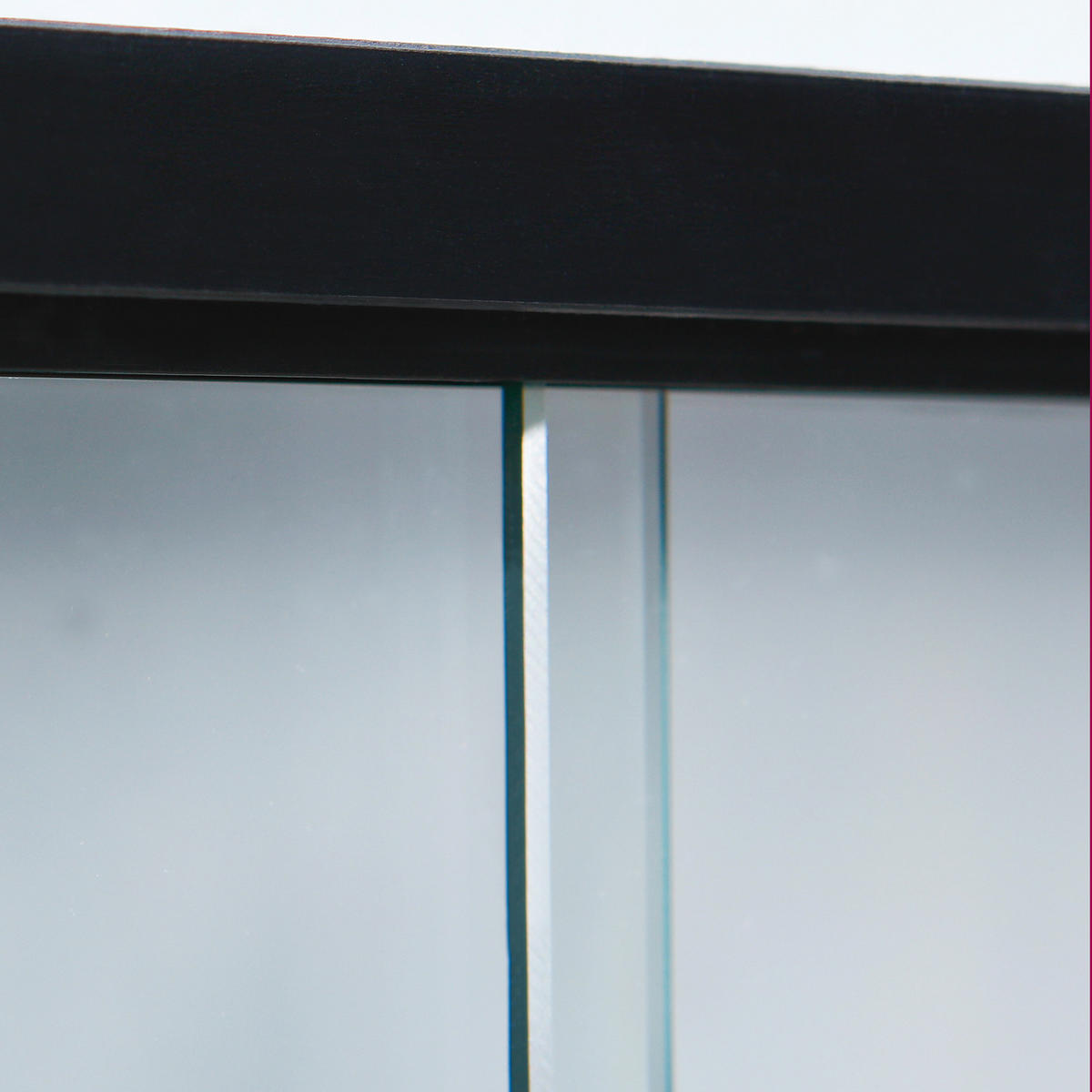 Vitrine Collecty schwarz weiß Holzwerkstoff B/H/T: ca. 80x60x10 cm Collecty - weiß/schwarz (80,00/60,00/10,00cm) - Inter Link