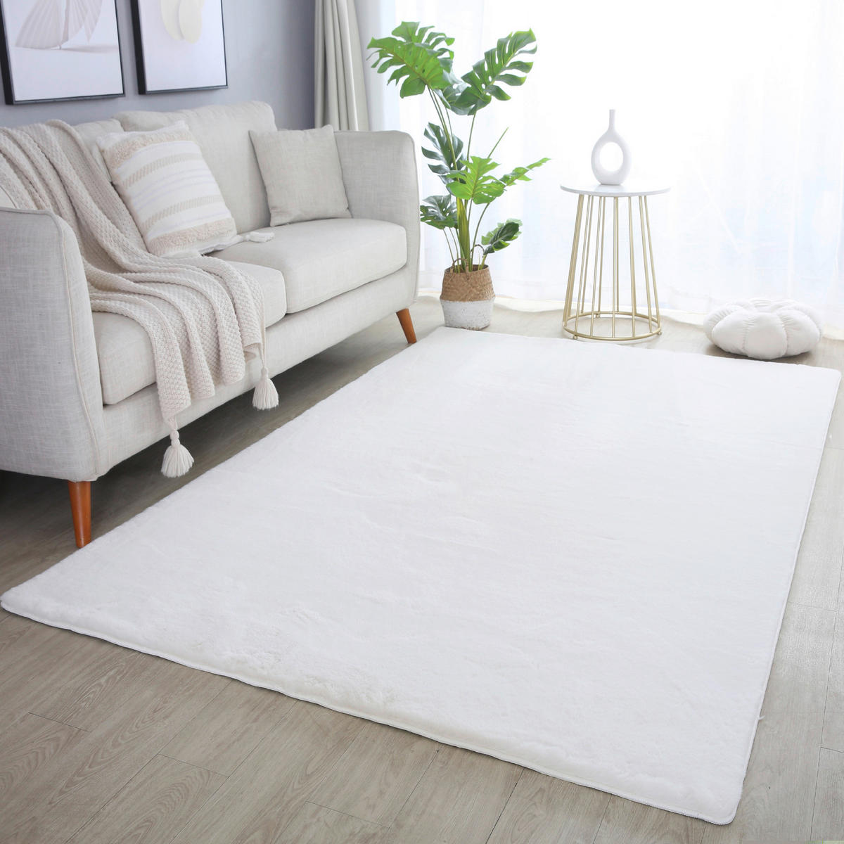 Ayyildiz Teppich POUFFY creme B/L: ca. 160x230 cm POUFFY - creme (160,00/230,00cm) - Ayyildiz
