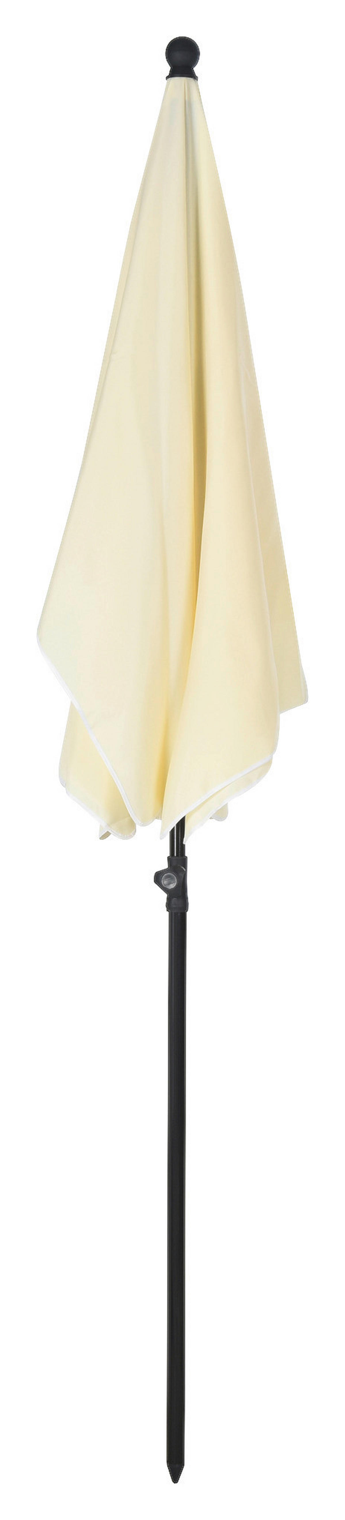 Outsunny Gartenschirm beige Aluminium B/H/L: ca. 125x235x200 cm Gartenschirm - beige (200,00/125,00/235,00cm) - Outsunny