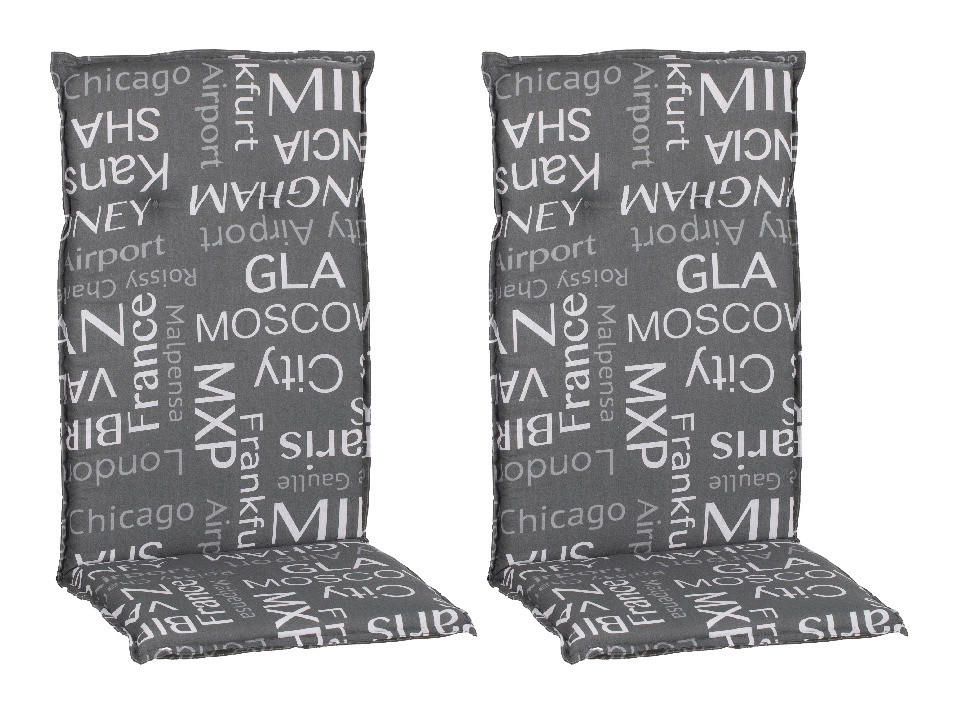 Beo Saumauflage für Hochlehner Bellona grau Polyester-Mischgewebe B/H/L: ca. 50x6x118 cm 2er Set Bellona - grau (118,00/50,00/6,00cm) - Beo