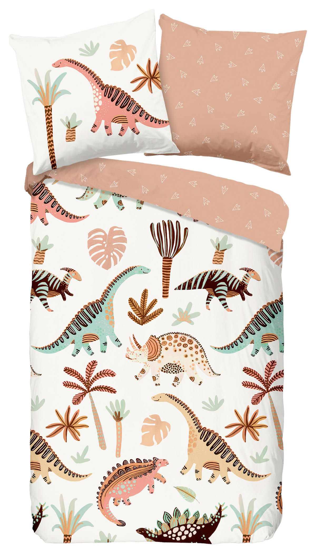 Bettwäsche Dino Multi Baumwolle B/L: ca. 135x200 cm Dino - Multi (135,00/200,00cm) - Good Morning
