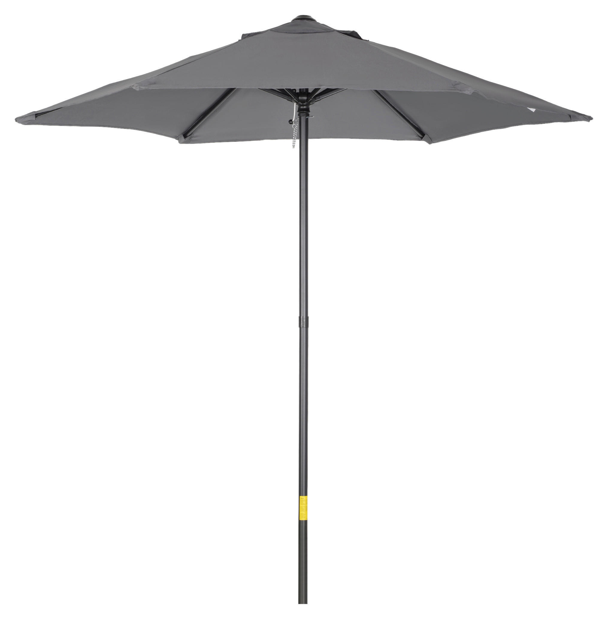 Outsunny Sonnenschirm dunkelgrau Aluminium B/H/L: ca. 196x204x196 cm Sonnenschirm - dunkelgrau (196,00/196,00/204,00cm) - Outsunny