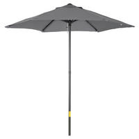 Outsunny Sonnenschirm dunkelgrau Aluminium B/H/L: ca. 196x204x196 cm Sonnenschirm - dunkelgrau (196,00/196,00/204,00cm) - Outsunny