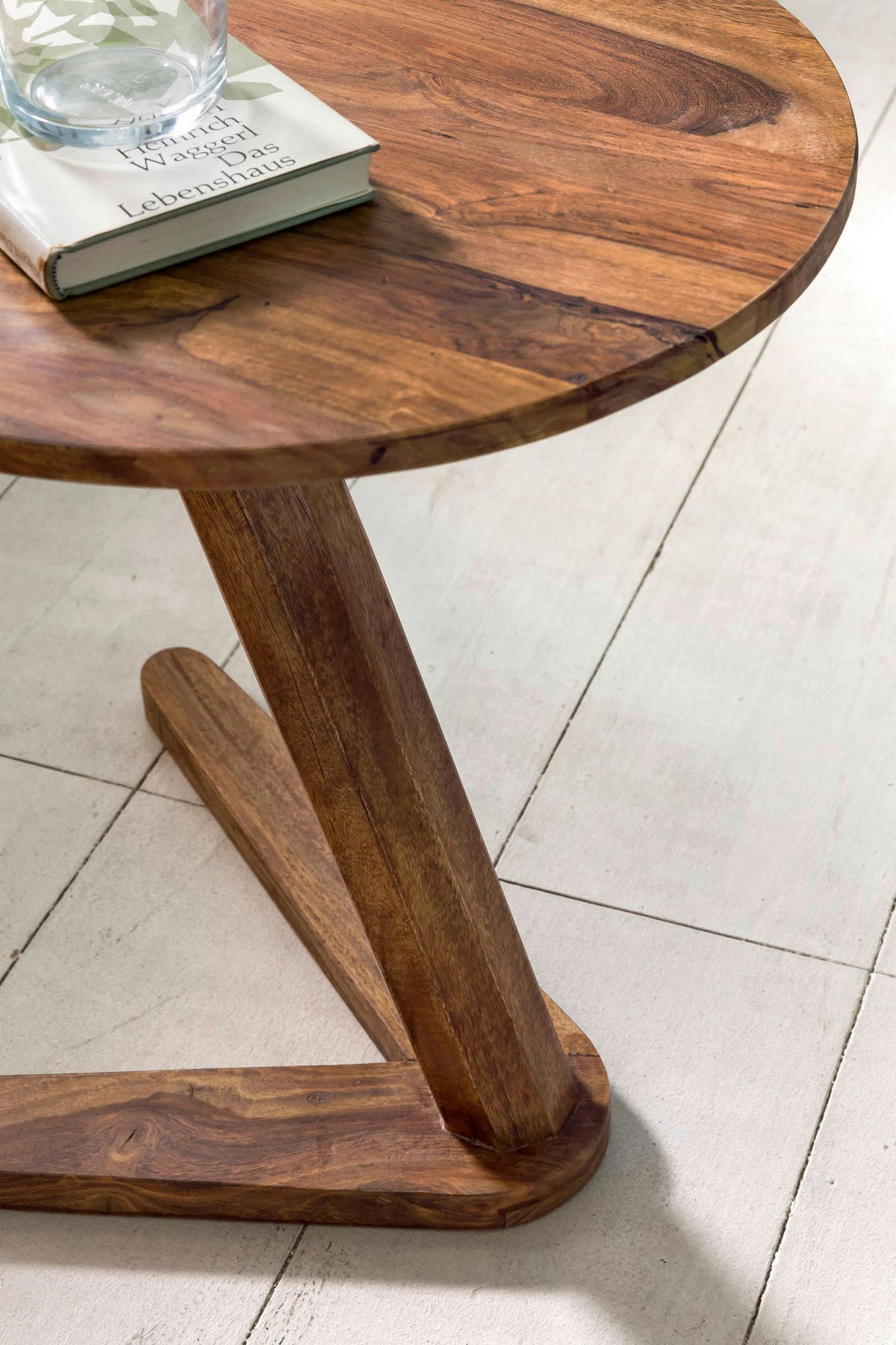Beistelltisch rosenholz Holz B/H/T: ca. 45x50x45 cm Beistelltisch BOHA - rosenholz (45,00/50,00/45,00cm) - Wohnling