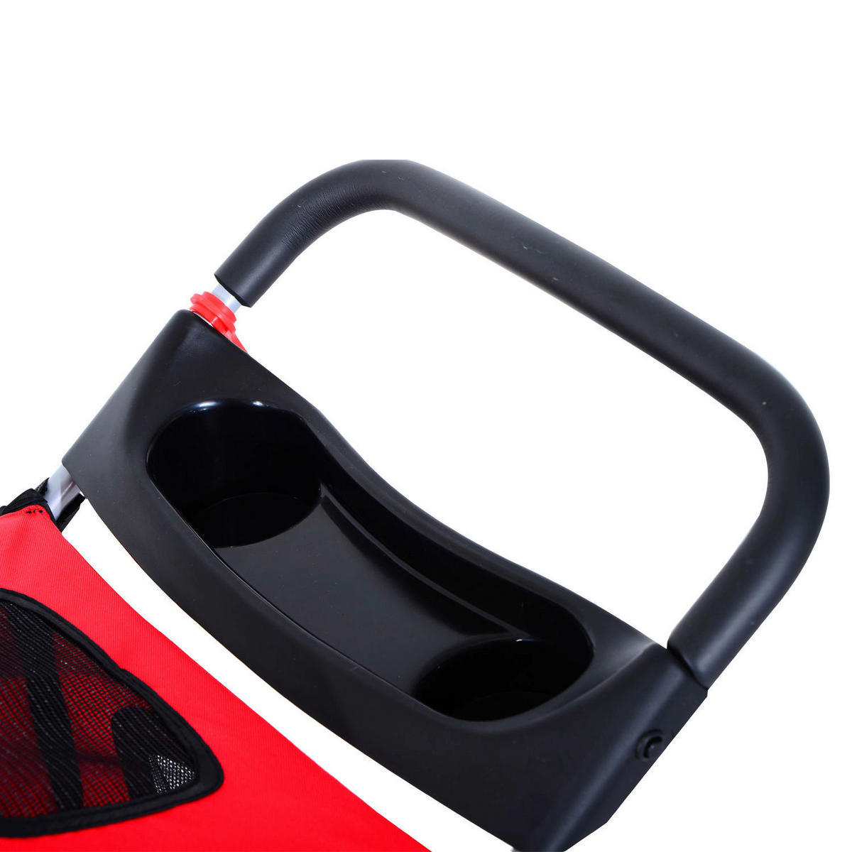 PawHut Hunde-Zubehör rot Polyester B/H/L: ca. 45x75x97 cm Hundewagen - rot (97,00/45,00/75,00cm) - PawHut