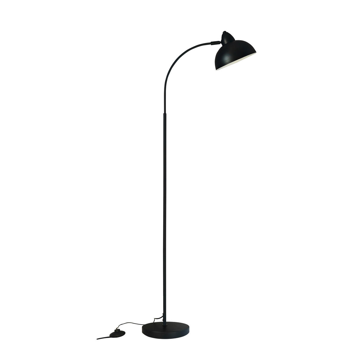 Bogenleuchte schwarz Metall B/H/L: ca. 54x150x54 cm E27 1 Brennstellen Stehleuchte_1flg.Fabienne - schwarz (54,00/54,00/150,00cm)