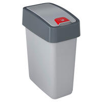 keeeper Abfalleimer silber B/H/L: ca. 29,5x36,5x18 cm Abfalleimer_magne 10l - silber (18,00/29,50/36,50cm) - keeeper